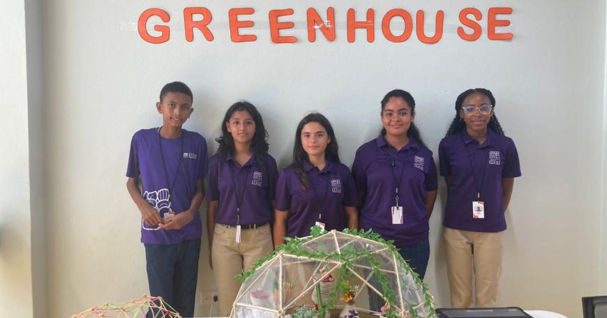 The Itz'at STEAM Academy curriculum framework is based on the core pillars of social-emotional and cultural learning, transdisciplinary academics, and community engagement. The geodesic greenhouse was a project that lets students engage with multiple academic concepts at once. By designing, prototyping, and building a dome, students applied knowledge of design thinking, sustainable development, and geometry through hands-on learning and artistic creativity.